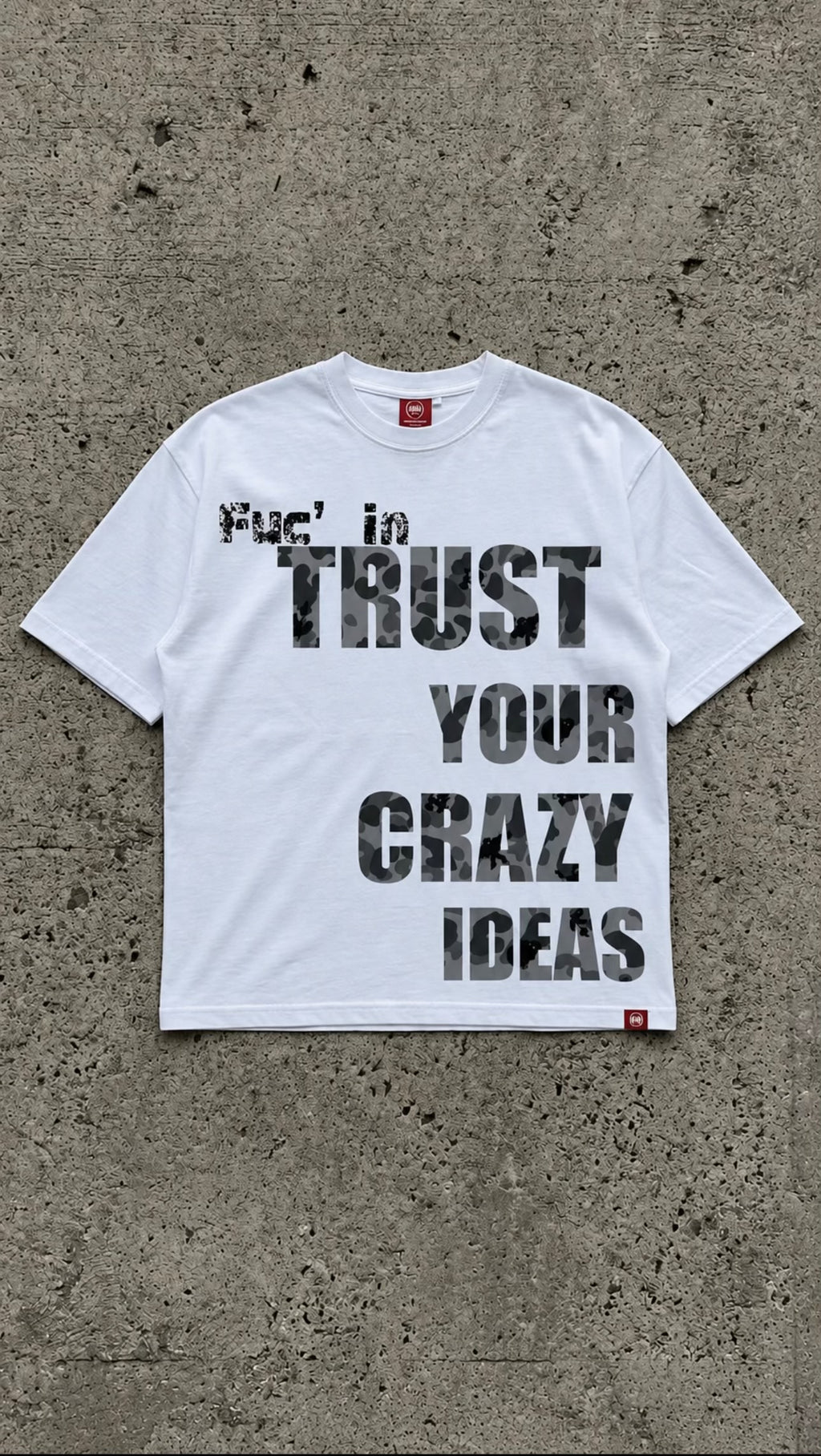 TRUST CAMO TEE (White)