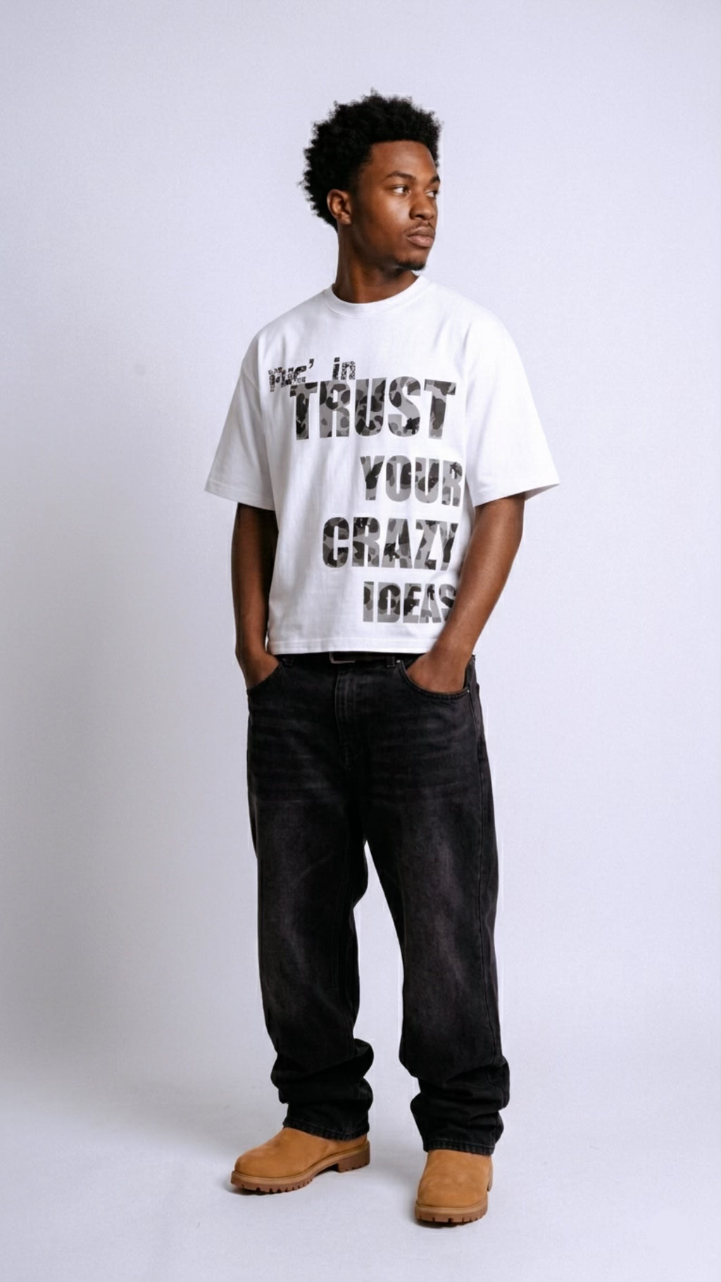 TRUST CAMO TEE (White)